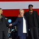 Beyoncé, Hillary Clinton and Jay Z at Cleveland’s Wolstein Center on Nov. 4, 2016
Hillary Clinton via Twitter